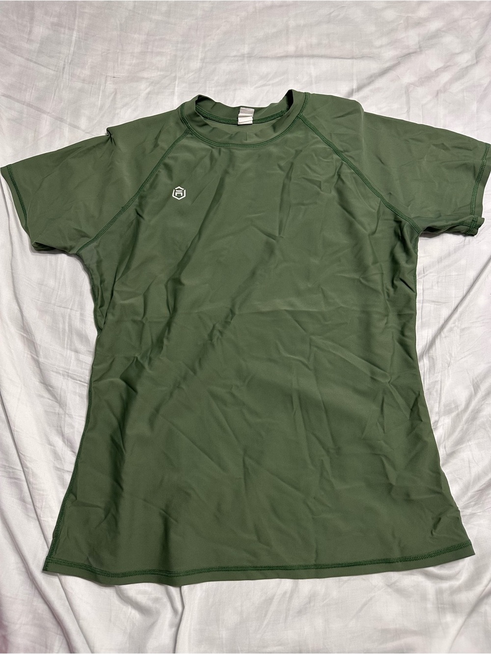 Olive Green Athletic Tee